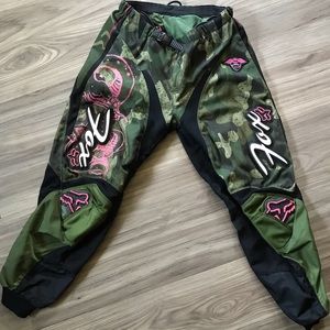 Women’s camo fox racing pants